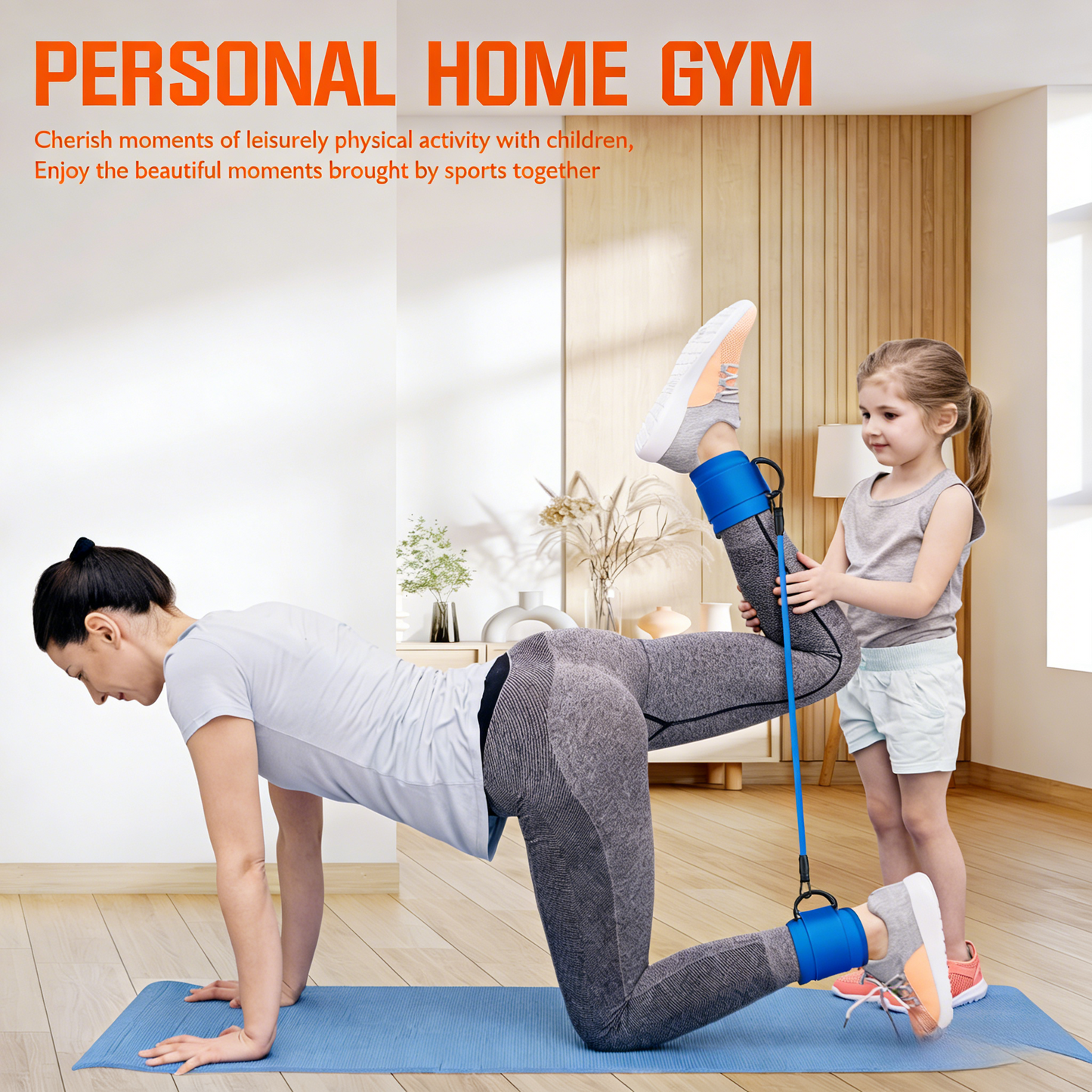 Adjustable Resistance Leg & Hip Workout Kit