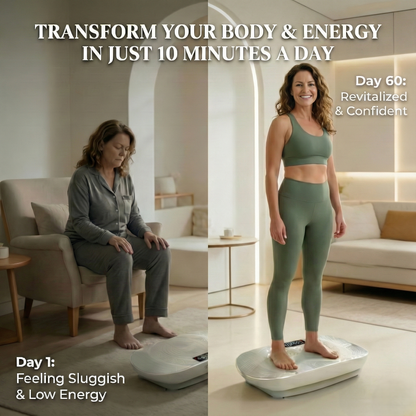 VibeShape Vibration Plate with Heat Therapy - Boost Circulation & Relieve Leg Fatigue Effortlessly