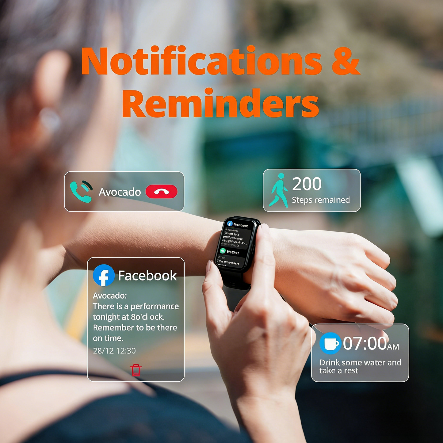 Smart Fitness Watch with Health & Activity Tracking