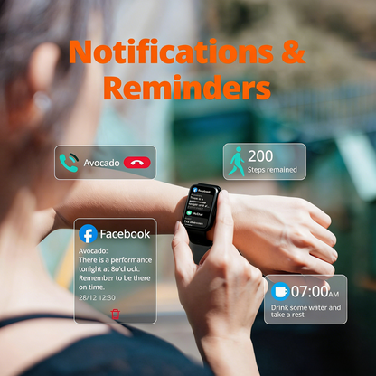 Smart Fitness Watch with Health & Activity Tracking