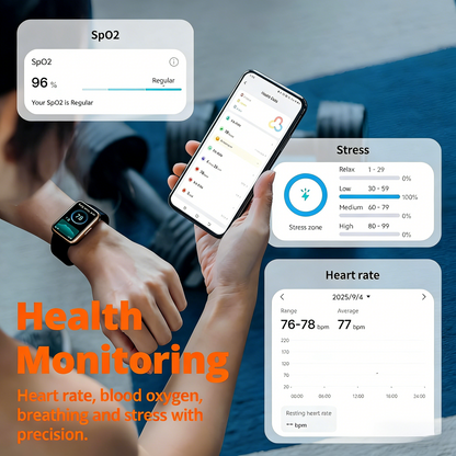 Smart Fitness Watch with Health & Activity Tracking