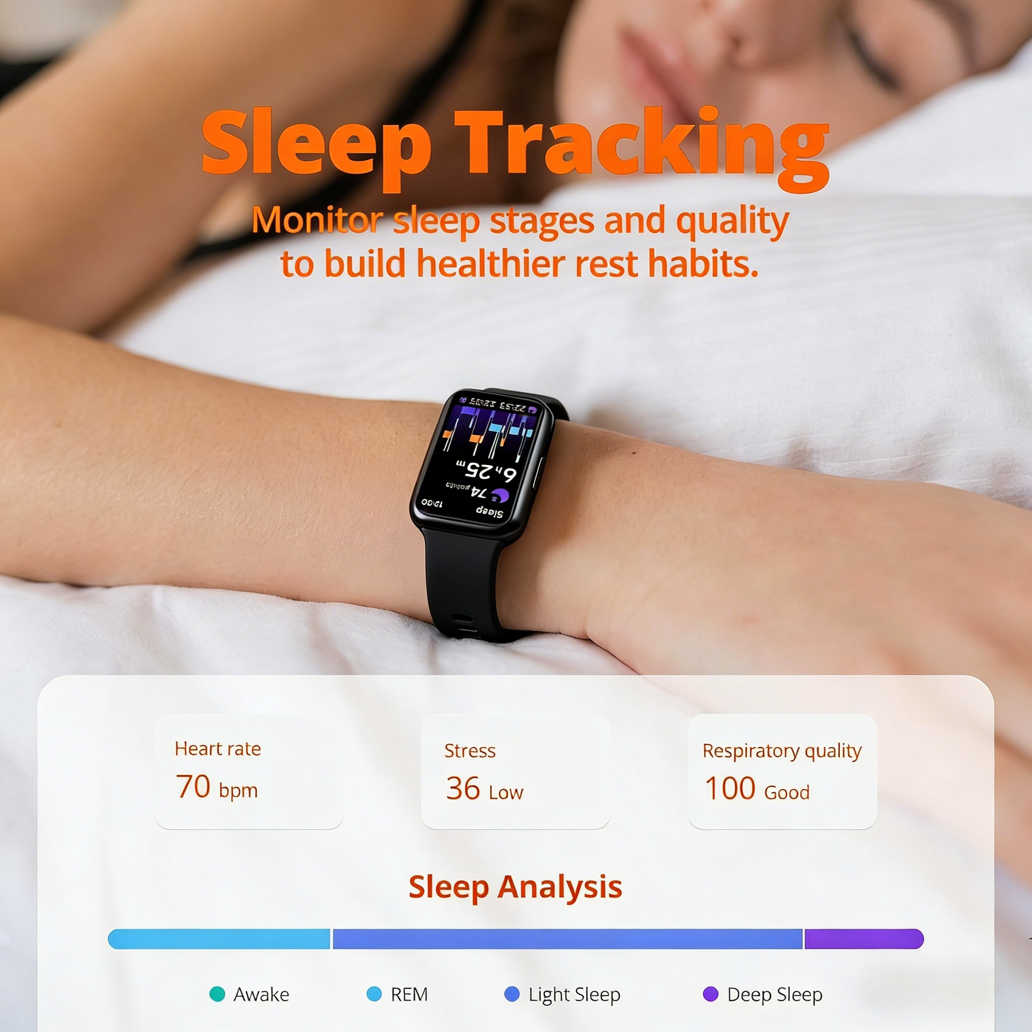 Smart Fitness Watch with Health & Activity Tracking