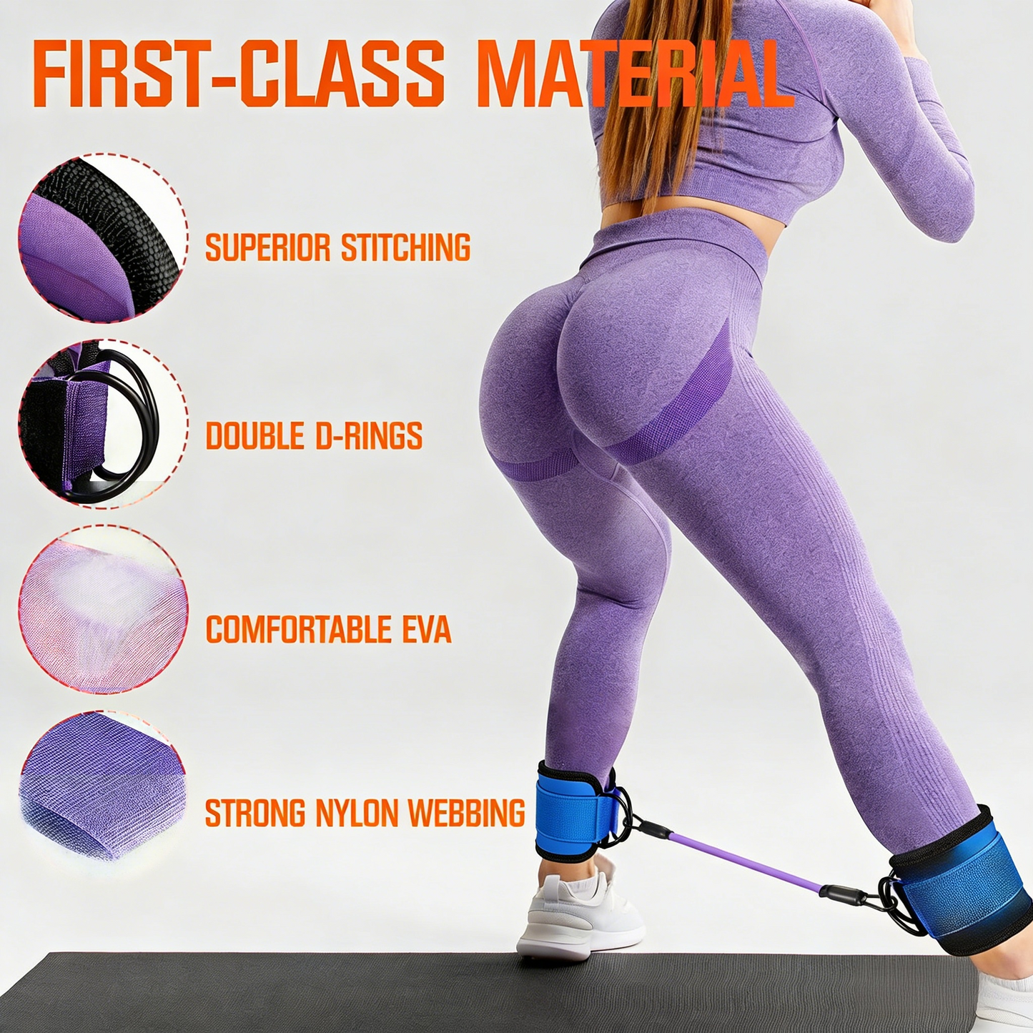 Adjustable Resistance Leg & Hip Workout Kit