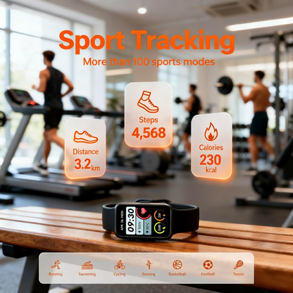 Smart Fitness Watch with Health & Activity Tracking