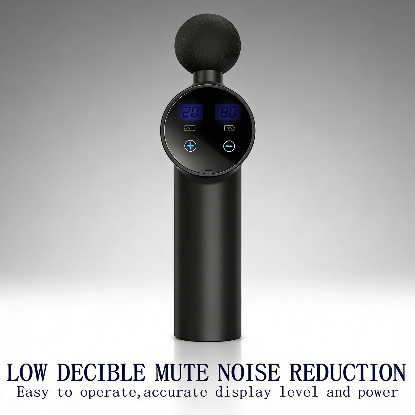 LCD Touch Screen Massage Gun - Deep Tissue Muscle Massager with 6 Attachments