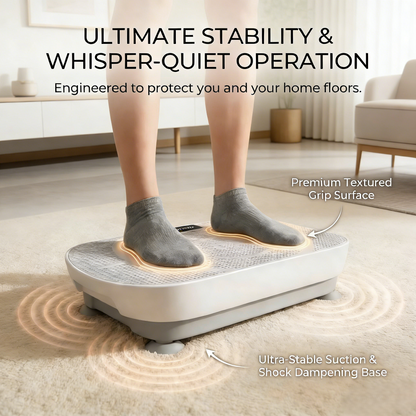 VibeShape Vibration Plate with Heat Therapy - Boost Circulation & Relieve Leg Fatigue Effortlessly