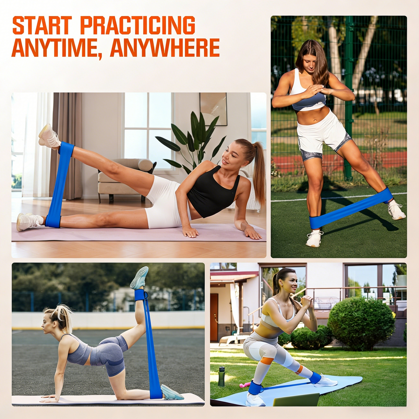 Adjustable Resistance Leg & Hip Workout Kit